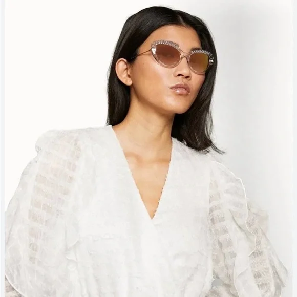 DOLCE & GABBANA Crystal Cat Eye Sunglasses - Picture 1 of 6